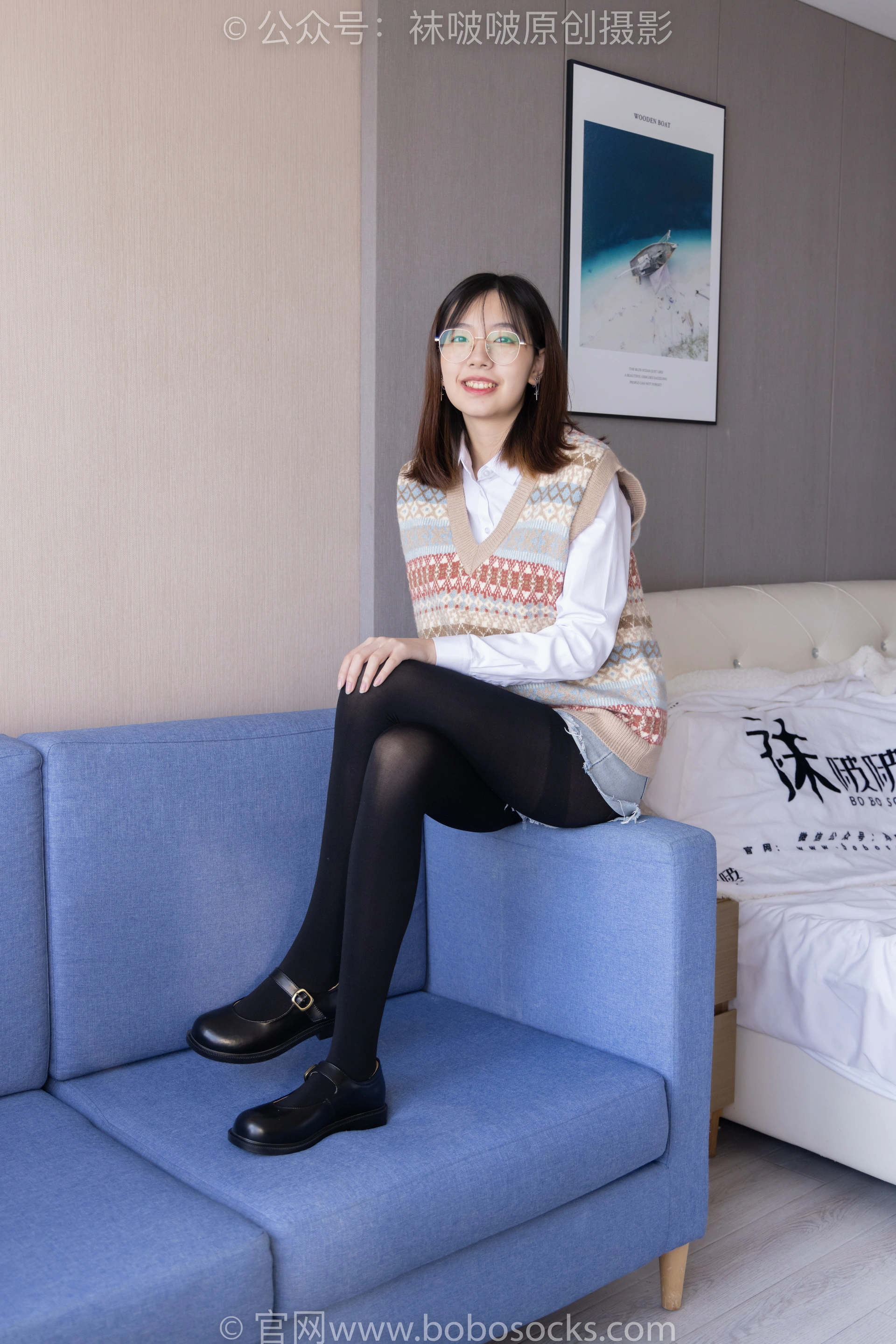 [BoBoSocks袜啵啵]NO.169 小甜豆-黑皮鞋、厚黑丝、厚肉丝 3